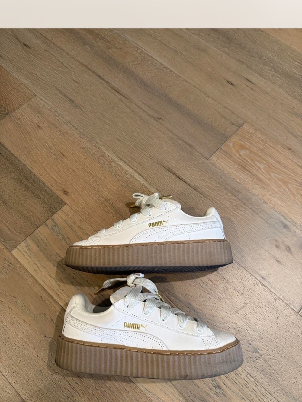 Fenty x Puma white sneakers